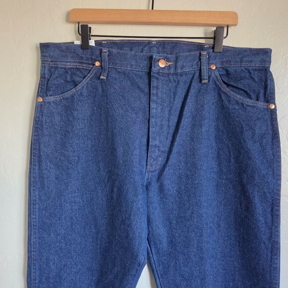 Wrangler Pro Rodeo Cowboy Cut Jeans Original Fit Dark Blue Size Men's 38x32 NEW - Picture 2 of 10